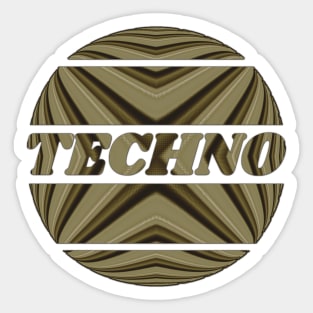 Hypnotic Techno Sticker